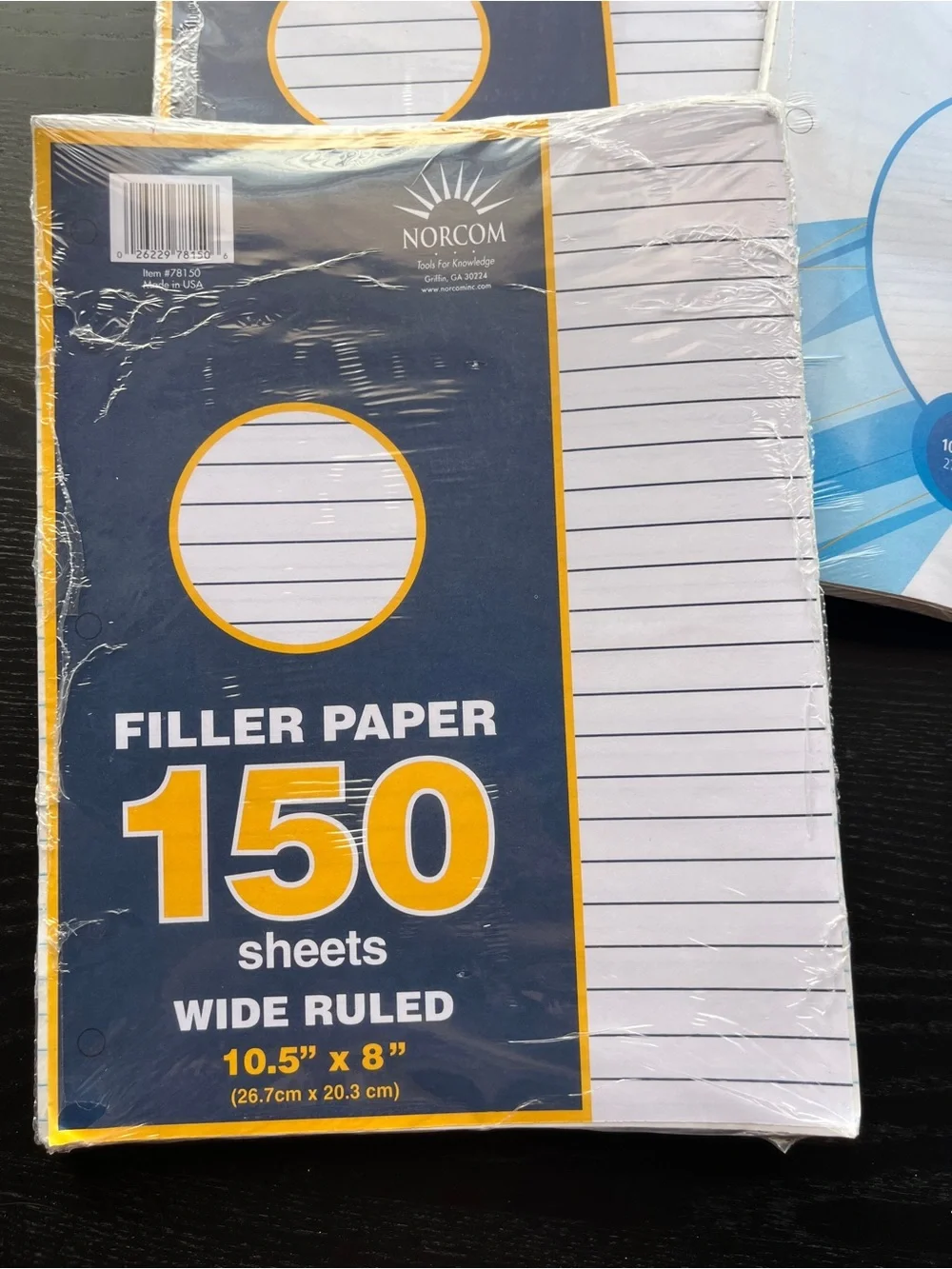 Norcom Office Depot OfficeMax Wide Ruled Filler Paper Lot 550 Sheets 10.5